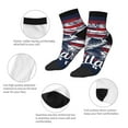 thumbnail image 3 of Uemuo Mallard Duck With American Flag Printed Crew Socks, Moisture-Wicking Socks, Athletic Socks for Men Breathable Cushion Socks Casual Sport Socks for Running Traveling, 3 of 6