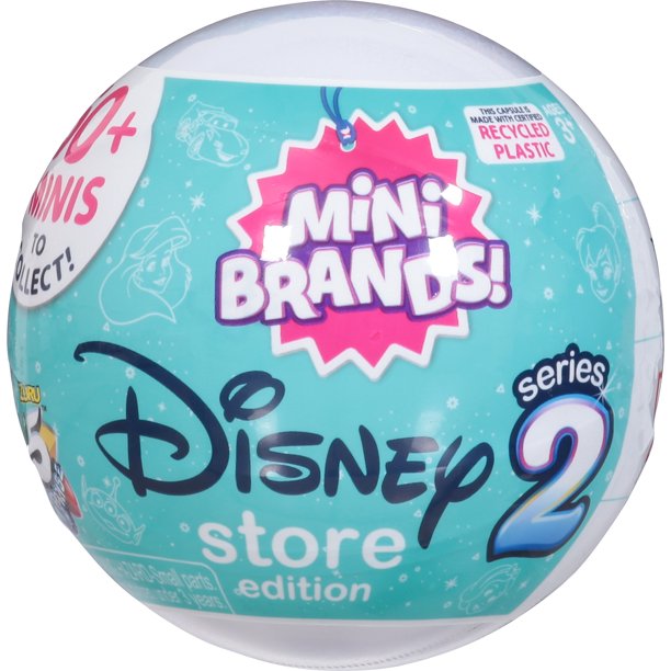 5 Surprise Mini Brands Disney Store Series 2 Capsule Novelty and Gag