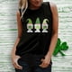 thumbnail image 5 of Gibobby Camiseta sin mangas con cuello en T, camiseta informal para mujer, camiseta sin mangas, chaleco, blusa informal, camisetas sin mangas con estampado redondo para mujer(Negro,XG), 5 of 5
