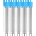 thumbnail image 1 of 24 Pieces Replaceable Ballpoint Pen Refills Smooth Writing 4.5 Inch (11.6 cm) and 1 mm Medium Tip (Blue), 1 of 5