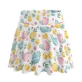 thumbnail image 7 of SEANATIVE Womens Tennis Skirt Pleated Athletic Skirts with Pockets High Waist Golf Pickleball Skort Sports Tummy Control Workout Mini Skirts, XL, Easter Egg Chick Pattern White, 7 of 7
