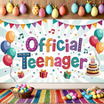 thumbnail image 5 of Colorful Theme Happy Birthday Banner For Kids Party Teenage Celebration Indoor Decoration, 5 of 8