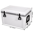 thumbnail image 2 of 52 quart hard cooler, 50 tank freezer with heavy handle, insulated convenient cooler for camping, beach, picnic, travel, 6-day ice retention, 2 of 11
