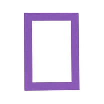 Purple Acid Free 12x16 Picture Frame Mats with White Core Bevel Cut for 8x10 Pictures - Fits 12x16