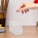 thumbnail image 2 of Organizador de maquillaje acrílico de 3 compartimentos, caja de almacenamiento para cosméticos, pestañas y pinceles, contenedor de tocador que ahorra espacio, 2 of 8