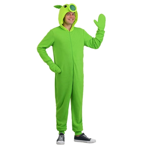 Adult Plants vs Zombies Peashooter Onesie Costume