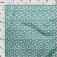 thumbnail image 3 of oneOone Polyester Spandex Turquoise Blue Fabric Floral Sewing Craft Projects Fabric Prints By Yard 56 Inch Wide-G3, 3 of 4