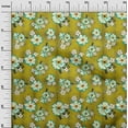 thumbnail image 2 of oneOone Cotton Jersey Lime Green Fabric Leaves & Floral Artistic Sewing Craft Projects Fabric Prints By Yard 58 Inch Wide, 2 of 4