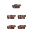 thumbnail image 2 of Langgg Ceinture Punk Boucle All Trend All Match pour Jeans Femmes Ceinture Intemporelle Résistante à l'Usure Épingle Café 115cm 5Set, 2 of 6