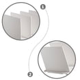 thumbnail image 3 of WEUVEB Plastic Shelf Divider Separator Organizer White for Home Closet Books and Media Storage, 3 of 8