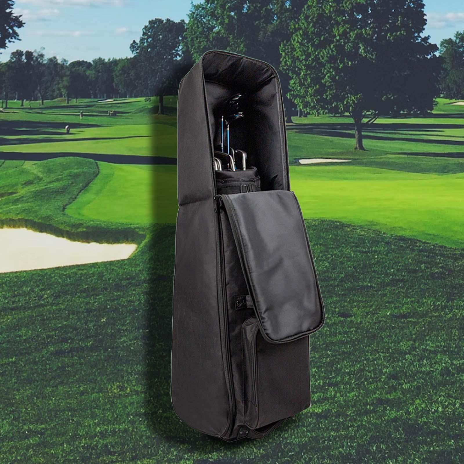 Axioma Durable golf Bag with Wheels Waterproof Folding Heavy Duty Oxford Wear Resistant Black