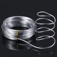 thumbnail image 3 of Aluminum Wire, Wire Armature, Bendable Metal Craft Wire for Making Dolls Skeleton DIY Crafts (1 Roll,Silver,10 M X 3 mm) 10 m x 3 mm Silver, 3 of 7