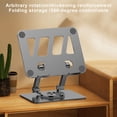 thumbnail image 4 of Giunmcul up to 65% Off Carbon Steel Tablet Stand All Directional Rotation Infinite Angle Adjustment High Load Bearing Capacity Hollow Heat Dissipation Backplate Slip Proof Soft Rubber, 4 of 5