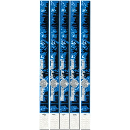 Tyvek Event Wristbands - New Year Tyvek Wristbands (Pack of 6)