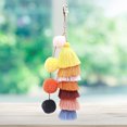 thumbnail image 3 of Tassel Keychain Fashion Multipurpose Key Ring Pendant Pom Pom Tassel Bag Charm, 3 of 7