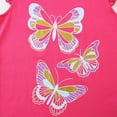thumbnail image 6 of CUZIBR Toddler Girls Summer Clothes Outfits Fly Sleeve Square Collar Plaid Striped Watermelon Tank Tops T Shirt Vest Ruffles Shorts Breathable Cozy 2 Piece Sets,Hot Pink,4-5 Years, 6 of 7