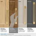 thumbnail image 3 of Amerock Medora 8-13/16 inch (224mm) Center-to-Center Rectangle Champagne Bronze Cabinet Pull Backplate, 3 of 6