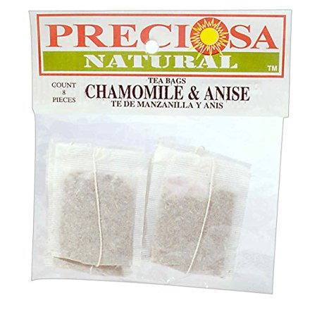 PRECIOSA H Tea Bag  Manz&Anis  8 Count (Pack of 12)