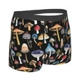 thumbnail image 3 of Balery Mushrooms and Autumn Leaves Men's Boxer Briefs, Soft and Breathable Cotton Underwear with nylon Waistband-X-Large, 3 of 9