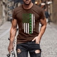 thumbnail image 2 of Besolor T-Shirts de la Saint-Patrick pour Hommes Imprimés Col Rond Manches Courtes Hauts Décontractés Été Blouse Graphique Tees, 2 of 4