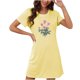 thumbnail image 1 of Camisón corto de talla grande para mujer, camisón de manga corta con estampado de pecho a la moda, camisón para mujer, 1 of 2