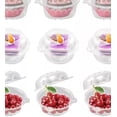 thumbnail image 2 of Juego de 50 unidades de plástico individual para magdalenas con tapa, soportes de plástico transparente para magdalenas, Con Domo Estándar Cupcake Caja Individual Tapa,cajas para pasteles, 2 of 4
