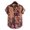 Brown, variant on TIHLMK Mens Tshirts Mens Linen Ethnic Short Sleeve Casual Printing Hawaiian Shirt Blouse T-shirt