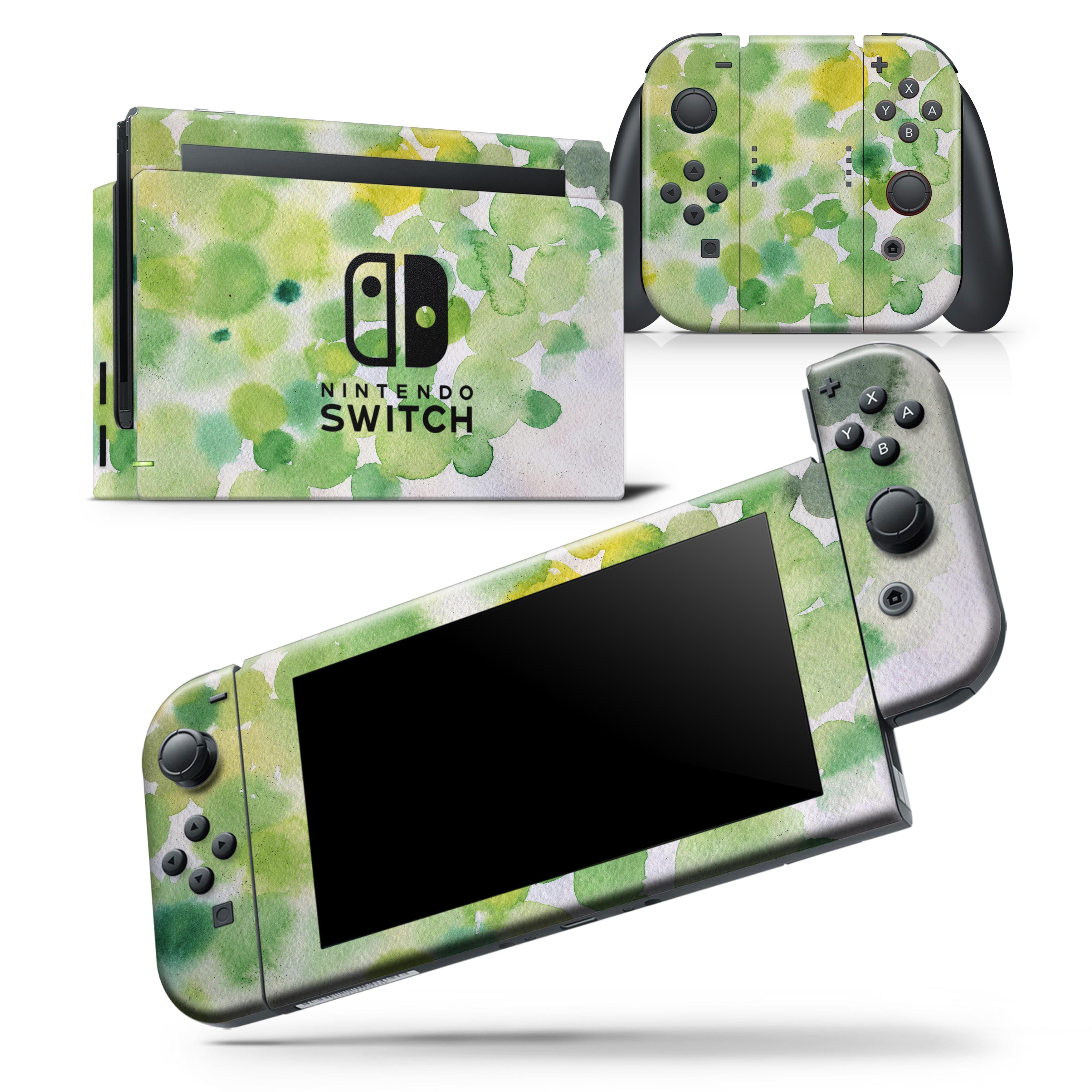 Green Watercolor Texture Skin Wrap Decal Compatible With The