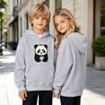 thumbnail image 7 of Otqutp Kids Boys Girls Pullover Hoodie Cute Panda Graphic Long Sleeve Sweatshirt Fashion Loose Tops with Kangaroo Pocket, 7 of 7