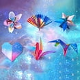 thumbnail image 3 of Musbetu 1 Set Origami Paper Stars Pattern Gradient Cut Free DIY Double Side Print Handcraft Paper for School, 3 of 7