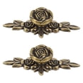 thumbnail image 1 of 2 Pcs Poignées de Tiroir de Meuble en Alliage de Zinc Rose, 1 of 9