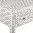 thumbnail image 4 of Modern Entryway Console Table – Multicolor Striped Bone Inlay | Handmade Accent Furniture, 4 of 6