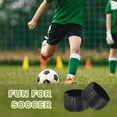 thumbnail image 6 of Soccer Shin Guard Strap Polypropylene Anti Slip Shin Fixed Straps Ankle Guards Fit for Football Cycling Black/White, 6 of 7