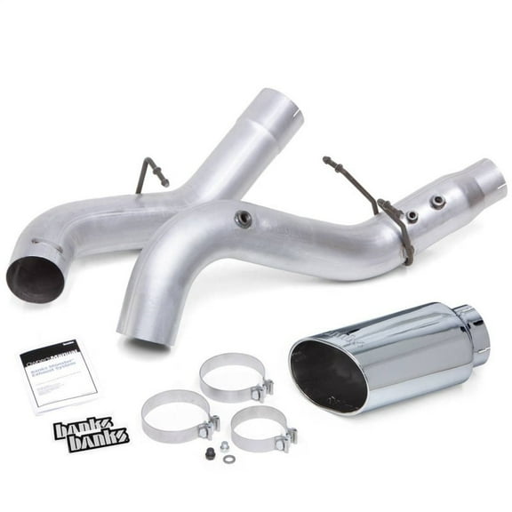 Banks Power 48997 Monster Exhaust System; 5 in. Inlet; Single Exit; 6.5 in. SideKick Polished Tip;