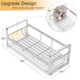 thumbnail image 7 of Large Kitchen Sponge Holder, Sink Caddy, Sponge Brush Soap Holder with Removable Tray, Not Include Soap Dispenser, Sliver, 7 of 7