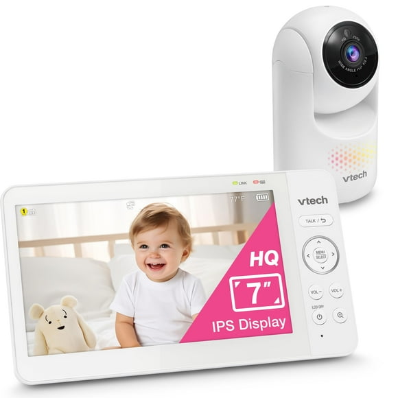 Baby Monitor VTech HQ Max, pantalla mejorada de 7 pulgadas con cámara