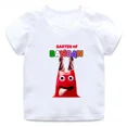 thumbnail image 3 of Camiseta de algodón con estampado de dibujos animados para niños, juego popular, Garten of Banban, ropa divertida y bonita para niñas, camiseta informal de verano para bebés y niños, mangas cortas, 3 of 5