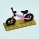 thumbnail image 3 of Modelo en miniatura, mini accesorios de bicicleta de montaña con soporte para trenes de casa de muñecas. Rosa, 3 of 5