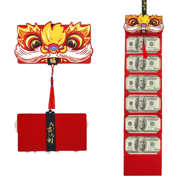 Prix Réduit, Enveloppe Rouge Pliable Nouvel An 2022 Personnalité Enveloppe Rouge Agrandie Enveloppe Rouge Bénédiction Nouvel An Chinois, PENDANE, Multicolore