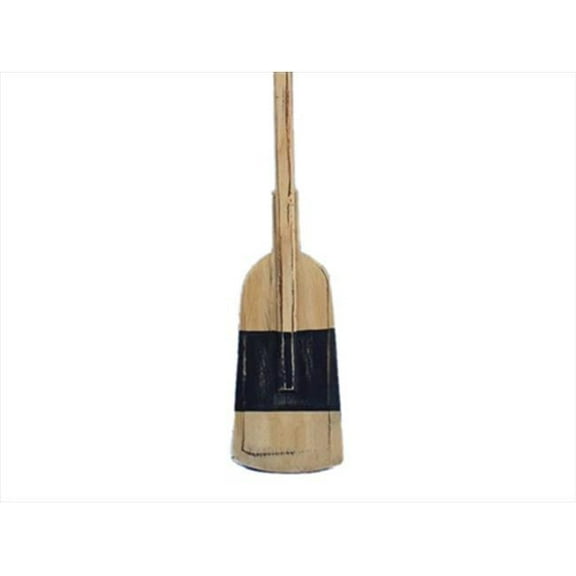 Handcrafted Model Ships 504-Hooks Wooden Rustic King Squared Rowing Oar With Hooks - 50 in.