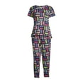 thumbnail image 5 of Secret Treasures Women's and Women's Plus Short Sleeve Tee and Capri Sleep Set, 2 Piece, 5 of 7