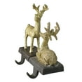 thumbnail image 3 of Northlight Reindeer Glittered Christmas Stocking Holders - 8.5" - Gold - Set of 2, 3 of 5
