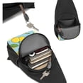 thumbnail image 6 of Disketp Sling Backpack,Multipurpose Crossbody Shoulder Bag Travel Hiking Daypack-Lemon, 6 of 6