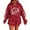Red #4, variant on Glitter Sparkle Football Hoodies for Women Fall Winter Casual Sequins Hooded Sweatshirt with Pockets Y2K Pullover Tops