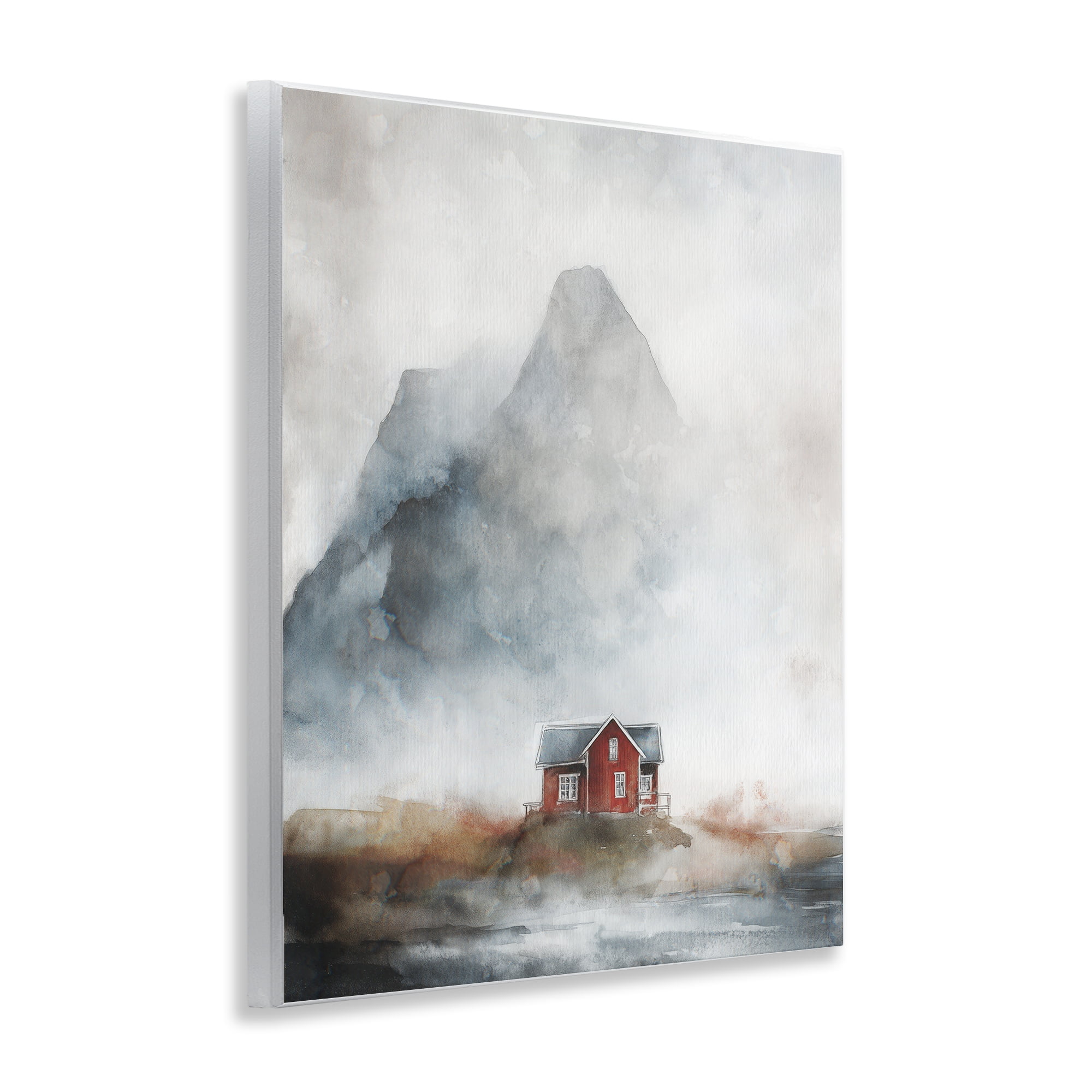 Stupell Industries Foggy Hugged Hut Wall Plaque Art, design by Svetlana Aleynikova