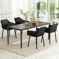 thumbnail image 2 of Gymax 4 PCS Modern Plastic Dining Chairs Kitchen Armchairs w/ Breathable Mesh Backrest, 2 of 10