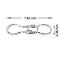 thumbnail image 2 of SHUYUE Classical Metal Horseshoe Puzzle Traditional Brain Teaser Puzzles Jigsaw Toy (Silver), 2 of 6