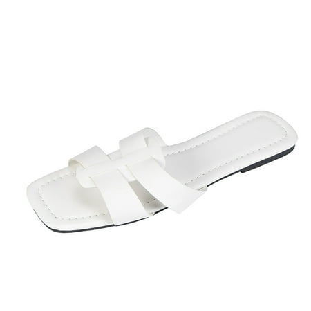 

Womens Shoes Fashion Solid Color Minimalistic Temperament Hollow Out Flat Slippers Sandals Summer Open Toe Slide Sandals Comfortable Flats Flip-Flops Casual Platforms Heeled Wedge Sandals A31993