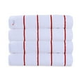 thumbnail image 3 of Ample Decor 100% Cotton Set of 4 Beach Towel Large Cabana Striped- Red -30 x 68 inch, 3 of 6