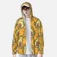 thumbnail image 2 of Balery Avocado Dog Sudadera ligera de manga larga con capucha y protección solar UPF 50+ para hombre y mujer, ideal para pesca y running-Small, 2 of 7